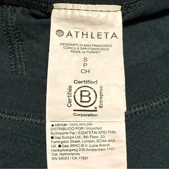 Athleta MOMENTUM SEAMLESS TOP Long Sleeve Athletic Top Dark Green Women’s small - Picture 5 of 12